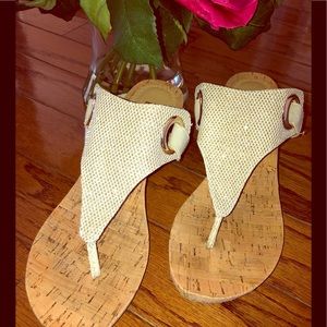 Pretty sandals with a shimmer
